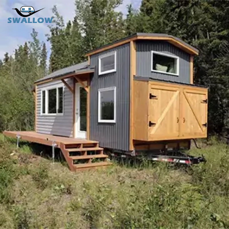 Living House, Holiday Resort Tiny Home Expandable Trailer House with CE
