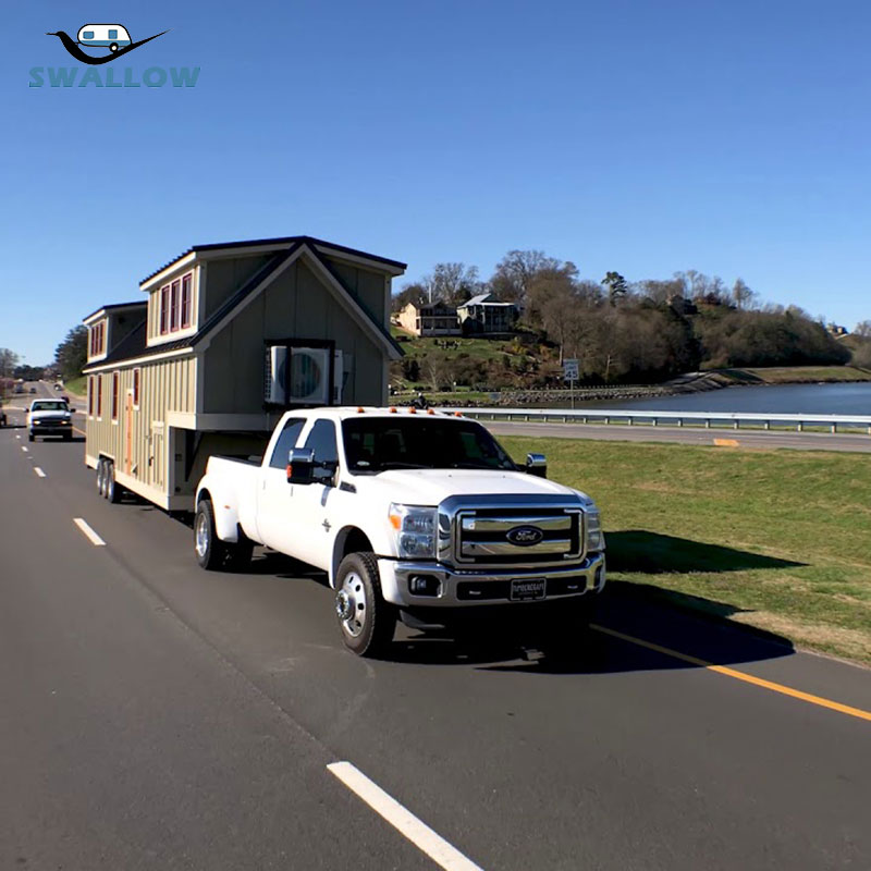 Customized Swallow Luxury Kitchen Cabinet Mobile Tiny Home on Trailer