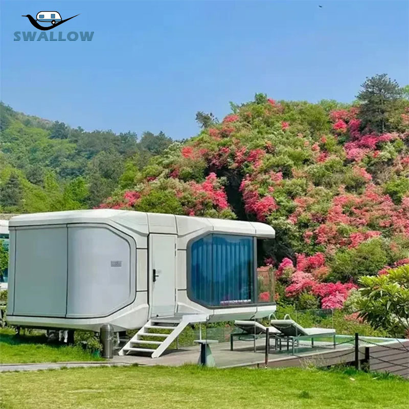 Container Portable Home Mobile Capsule Modular Prefabricated-Build Folding Luxury Pod Camp Prefab Capsule Expandable House