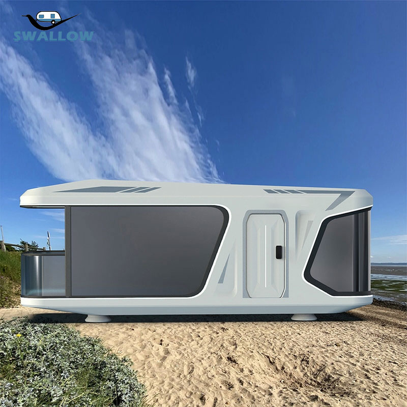 Trending Modern Outdoor Eco Vessel Mini Hotel Prefab Tiny Container House Mobile Home Space Capsule House