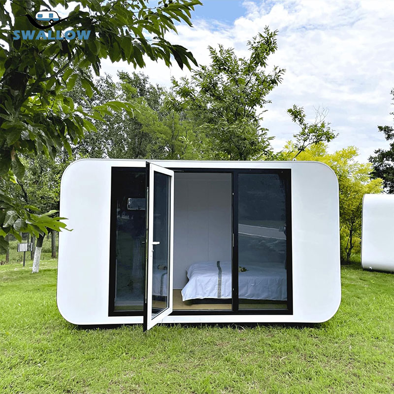 20FT Luxury Prefab Modern Design Square House Apple Cabin with Convenience and Comfort