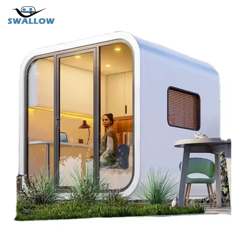 2024 Combined Container L Shape Prefab Portable Pod Outdoor Tiny House Apple Cabin