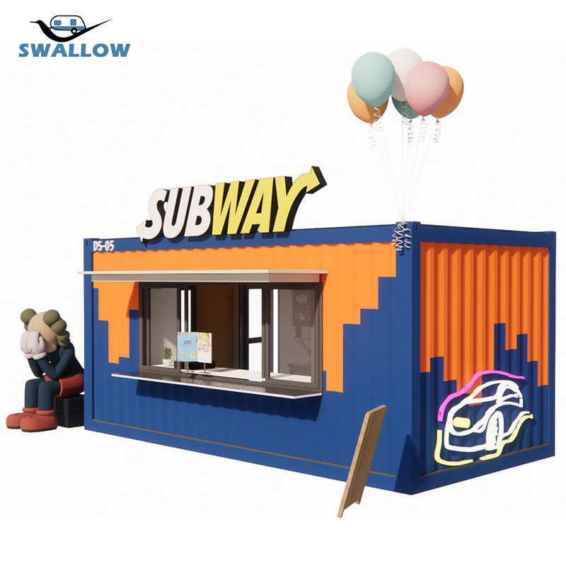 Movable Portable Mobile Store Fastfood Retail Container for Vending Booths Stall