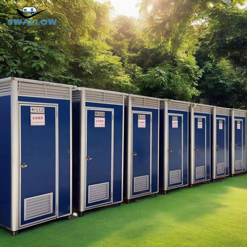 Mobile Toilet with Wheels Portable Bathroom Solution for India